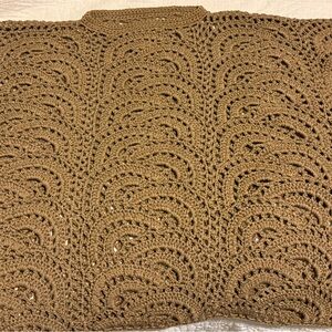 Zara Brown Crochet Jacket